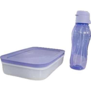 Imagem de Tupperware Kit 2 Peças Garrafinha 310Ml E Pote Freezer Lilás