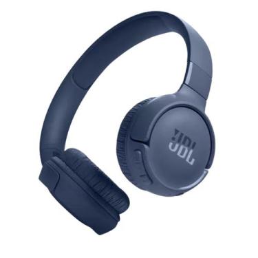Imagem de Headphone Bluetooth JBL Tune 520 com Microfone 57 Horas de Duração, Az