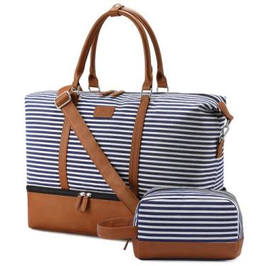 Imagem de Bolsa de Viagem Weekender Sucipi - 45L com Porta-Sapatos para Mulheres