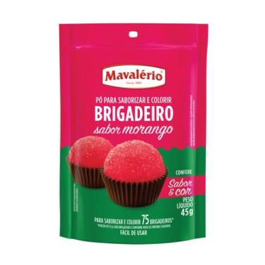 Imagem de Pó Para Preparo de Brigadeiro Sabor Morango 45g Doces Finos - Mavaléri