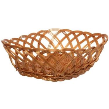 Imagem de Cesto Organizador Multiuso Marrom Hauskraft Rattan Lily