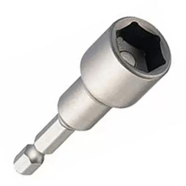 Imagem de Soquete Magnético Worker 1-4 X 7-16 - 65mm com Sistema para Fixação de Parafusos em Aço Cromo Vanádio Bivolt 65MM
