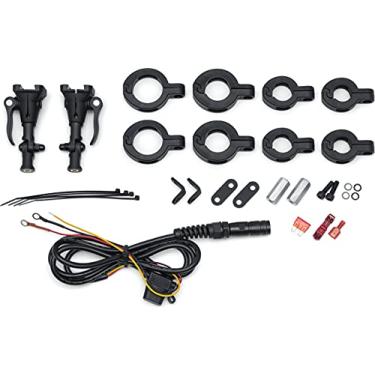 Imagem de Kuryakyn Kit de montagem de motocicleta 2722 para barra de som portátil WanderB: Multiajuste para barras de 1,9 cm, 1,1/4 pol. e 1,1 pol