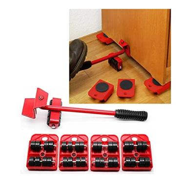 Imagem de Levantador Arrasta Movedor Moveis Limpeza Mudança Movel Rodinhas Levanta Suspende