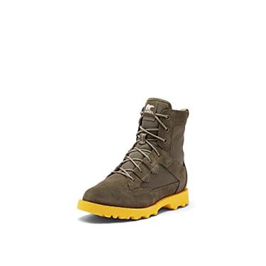 Imagem de SOREL Bota feminina OTM Caribou — Botas de neve de camurça e nylon impermeáveis, Tundra, amarelo cibernético, 6