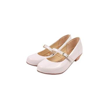 Imagem de Sapatilha Boneca Infantil Menina Daminha Batizado Salto Verniz Branco
