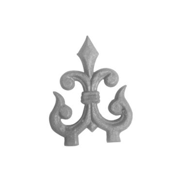 Imagem de Ponteira Ponta de Lança Ferro N09 Grade Portão Muro 13x17cm