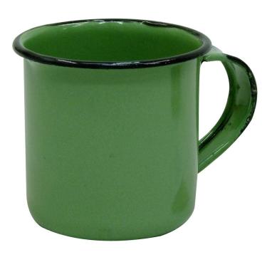 Imagem de Caneca Xícara Esmaltada P/ Café 70ml Metallouça - Verde