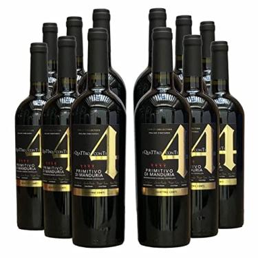 Imagem de Vinho 4 Conti Primitivo di Manduria | Kit com 12 Garrafas | Oferta