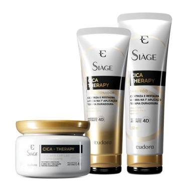 Imagem de Combo Siàge Cica-Therapy: Shampoo 250ml + Condicionador 200ml + Máscara Capilar 250g