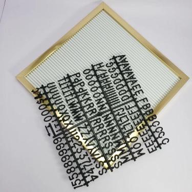 Imagem de Quadro Letreiro Decorativo Dourado Letter Board 145 Letras