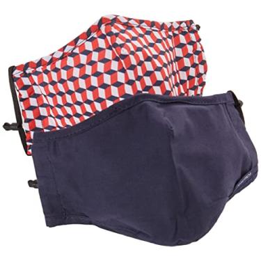 Imagem de Nautica Goals 2 Face Masks 4 Carbon Filter Safety Kit with Wristlet Bag, INDIGO GEO PRINT, One Size