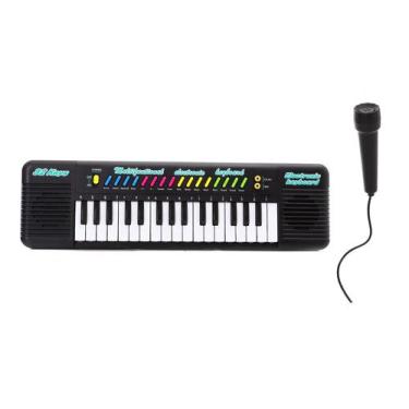 TECLADO MUSICAL MULTI PIANO KARAOKE INFANTIL MICROFONE 37 TECLAS