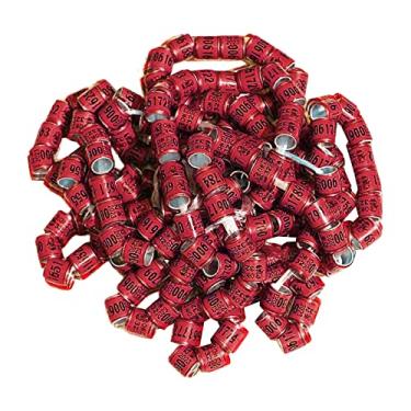 Imagem de SM SunniMix 50 peças 2023 Anéis de perna de pombo, faixas de pé de pomba de pássaro para papagaio, tentilhão, frango, aves pequenas, canário, pomba de pássaros, patos, marrom