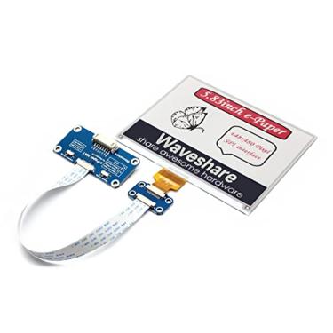 Imagem de Waveshare 5.83inch E-Ink Display HAT Red Black White Three-Color Display for Raspberry Pi 600x448 SPI Interface
