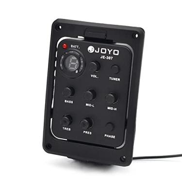 Imagem de JOYO JE-307 Equalizador de 5 bandas Equalizador de guitarra acústica Piezo Pickup sistema sintonizador com visor LCD