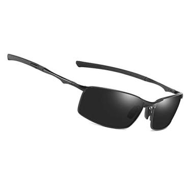 Imagem de Óculos De Sol Esportivo Masculino Feminino Quadrado Polarizado Proteção UV400 Piloto Pesca Dirigir Corrida Original W559