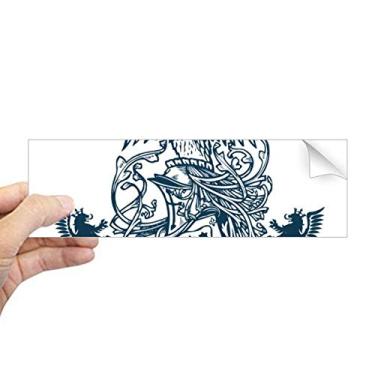 Imagem de DIYthinker Emblema Medieval Cavaleiros da Europa Destroy Eagle adesivo retangular para para-choque notebook janela decalque