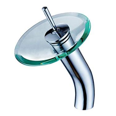 Imagem de Torneira Cascata Monocomando Copacabana De Vidro Bica Alta