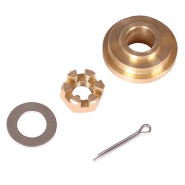 Imagem de Motor de barco 6G1-45987-01 6G1-45987-02 6N0-G5987-10 Espaçador de acionamento inferior, arruela lisa 90201-10M01, porca castelo 90171-10M01, 91490-30020 pino de contrapaceiro para Yamaha 6HP 8HP 9