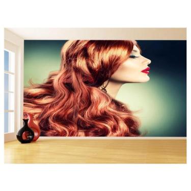 Imagem de Papel De Parede 3D Salão De Beleza Corte Cabelo 3,5M Slb24 - Você Deco