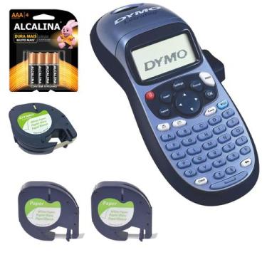 Imagem de Rotulador Eletrônico Letratag Lt100h AZUL Com 3 Fita 4 Pilha - DYMO