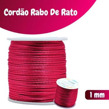 Imagem de Fio De Seda Pink Claro - Cordão Rabo De Rato 1mm - Nybc