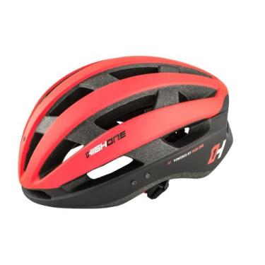 Imagem de Capacete High One Wind Aero Preto Vermelho Fosco Tam. G