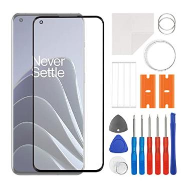 Imagem de SWARK Substituição da lente do painel externo de vidro frontal + OCA compatível com OnePlus 10 Pro (sem tela LCD e digitalizador de toque) com kit de reparo