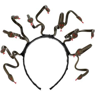 Imagem de Faixa De Cabelo De Faixa De Grega Cocar De Deusa Grega Cabeça De Medusa Traje De Para Crianças De Capacete De Tiaras Dia Das Bruxas Filho Patra