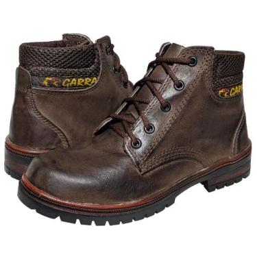 Imagem de Bota Coturno Masculina Couro Cano Médio Sapato Casual Macio Confortave
