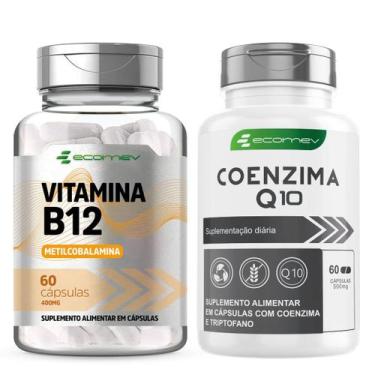 Imagem de Vitamina B12 (metilcobalamina) + Coenzima Q10 Ubiquinol 500mg 120cáps 