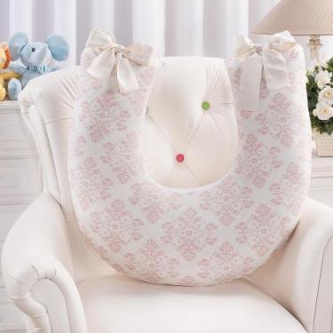 Imagem de Almofada Amamentação Menina Travesseiro Multifunções Apoio De Bebê Fir