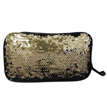 Imagem de Estojo Escolar Juvenil Infantil Feminino Clio Paetê Muda Cor - Clio St