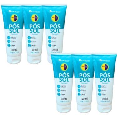 Imagem de Gel Pós Sol para Face e Corpo Natusol 120ml Natuflores - kit 6un