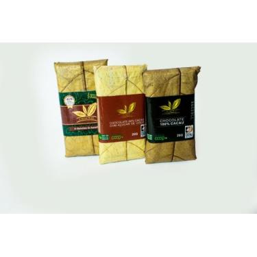 Imagem de Kit 3 Chocolate Tabletes 65% cacau, 88% cacau e 100% cacau 20g cada( s