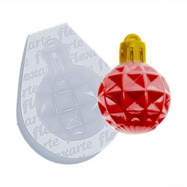 Imagem de Molde de silicone  984 - Bolinha de Natal Cobogó 2,8cm - Flexarte