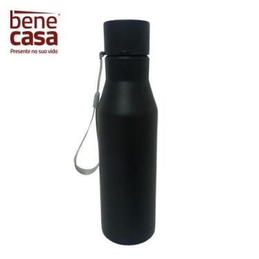 Imagem de Garrafa Térmica Squeeze em Aço Inox Portátil Resistente 750ml - Bene C