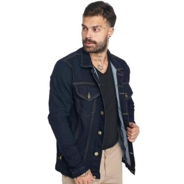 Imagem de Jaqueta Jeans Masculina HNO Azul Escuro Premium - HNO Jeans, M