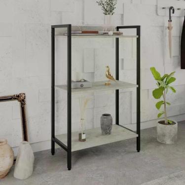 Imagem de Estante Dynamica Industrial 60 cm - Preto/Snow - Yescasa, Preto