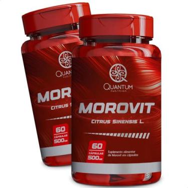 Imagem de 2 Potes Morovit Laranja Moro Kit 120 Cápsulas - Quantum  - Quantum Nut