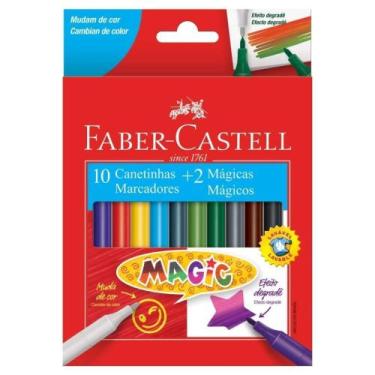 Imagem de Canetinha Hidrográfica Faber Castell Magic 12 Cores - FABER CASTELL LI