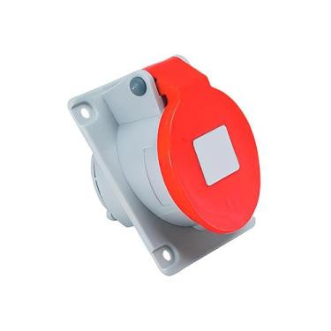 Imagem de Kit 4 Tomada De Embutir 4p+t 32a 380/440v Verm N5246 Steck, VERMELHO