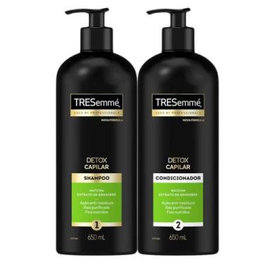 Imagem de Kit Shampoo E Condicionador Tresemmé Detox Capilar 650Ml - Tresemme