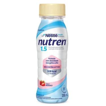Imagem de Nutren 1.5 200ml sabor morango nestle original hipercalórico ganhar pe