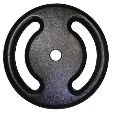 Imagem de Anilha Ferro Fundido Emborrachada Fitness Academia 1,0 Kg