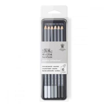Imagem de Estojo Lápis Carvão Winsor & Newton Studio Collection com 6 Unidades -