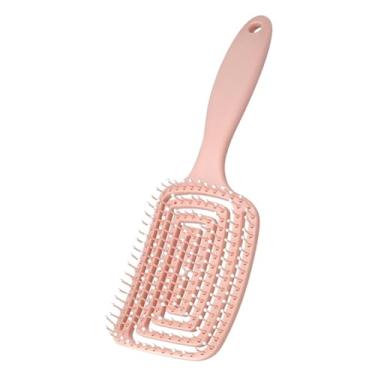 Imagem de 1pc escova de cabelo desembaraçante escova couro cabeludo massagem pente de cabelo feminino desembaraçador escova de cabelo para estilo cacheado cabeleireiro salão de beleza ferramenta de cuidados (02