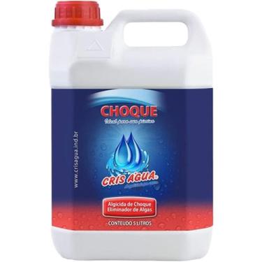 Imagem de Algicida Choque para piscina Elimina Algas Agua Verde - Cris Agua 5l