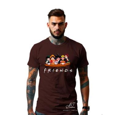 Imagem de Camiseta Personagens Anime Camisa Uzumaki Naruto Goku Boku No Hero One